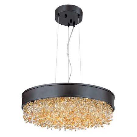 Maxim Lighting Mystic 22-Light 30" Wide Bronze Pendant Light 39657SHBZ